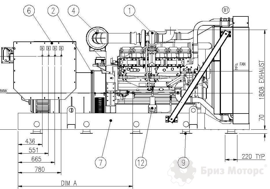 Cummins C825D5