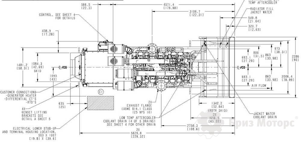 Cummins C2000D5 - чертеж 