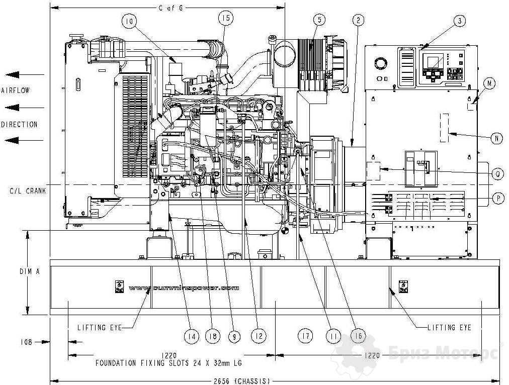 Cummins C220 D5e (160 кВт)