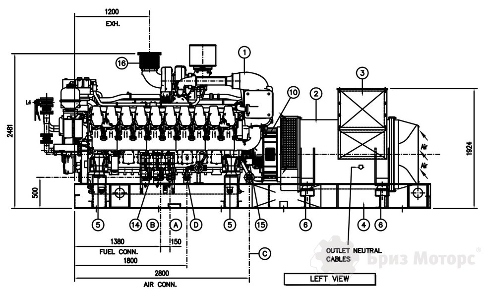 электростанция CTM MT.2500 (2000 кВт)