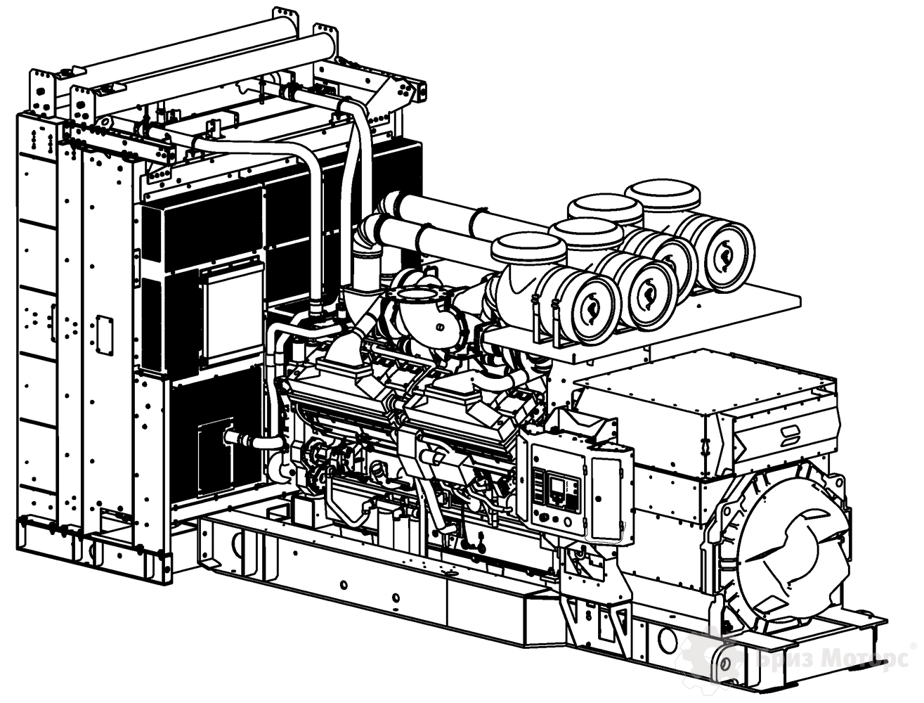 Cummins C2250D5 -чертеж Cummins C2250D5 -чертеж
