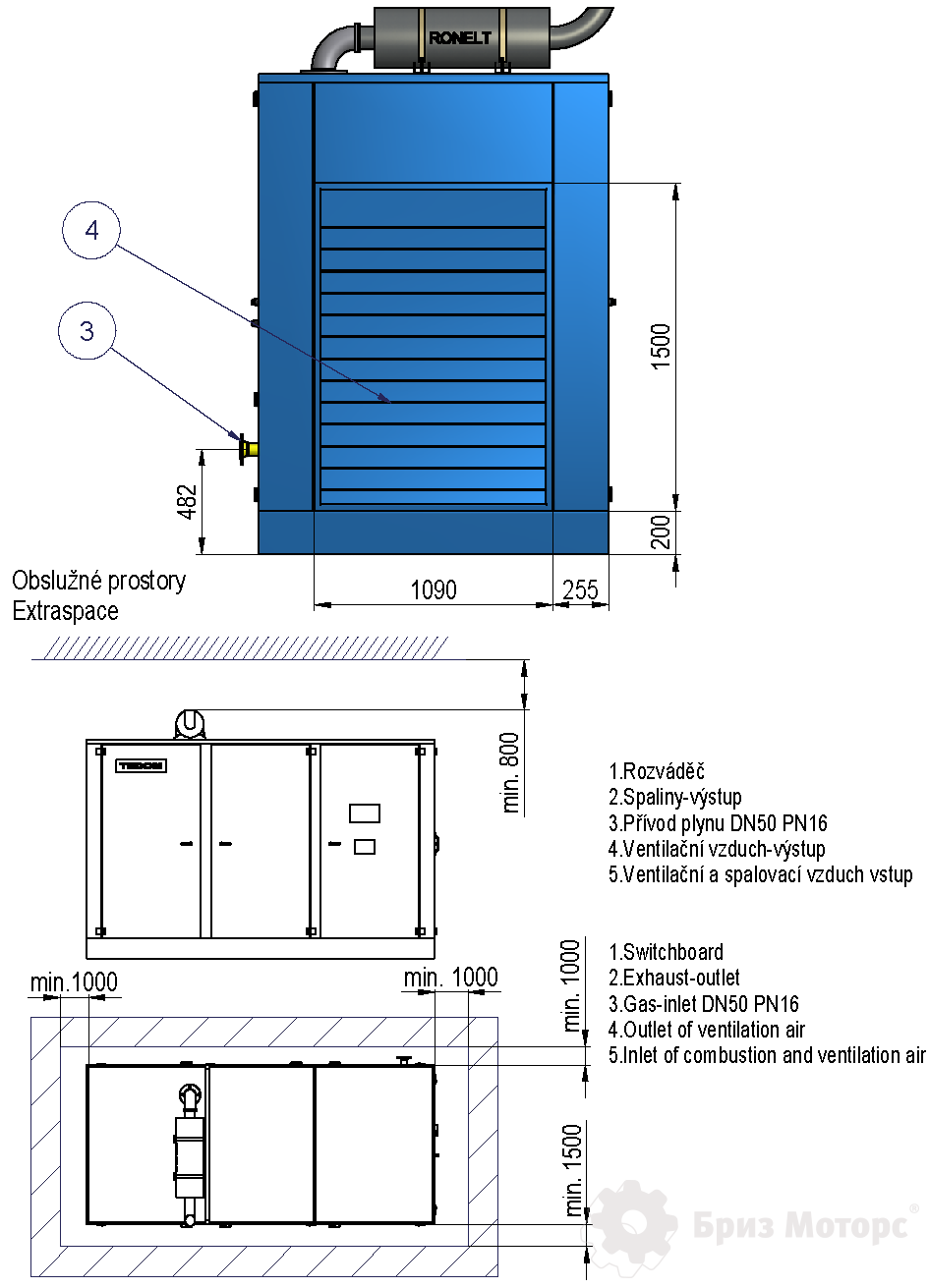 Газовая электростанция Tedom Cento T100 TNGG (104 кВт)