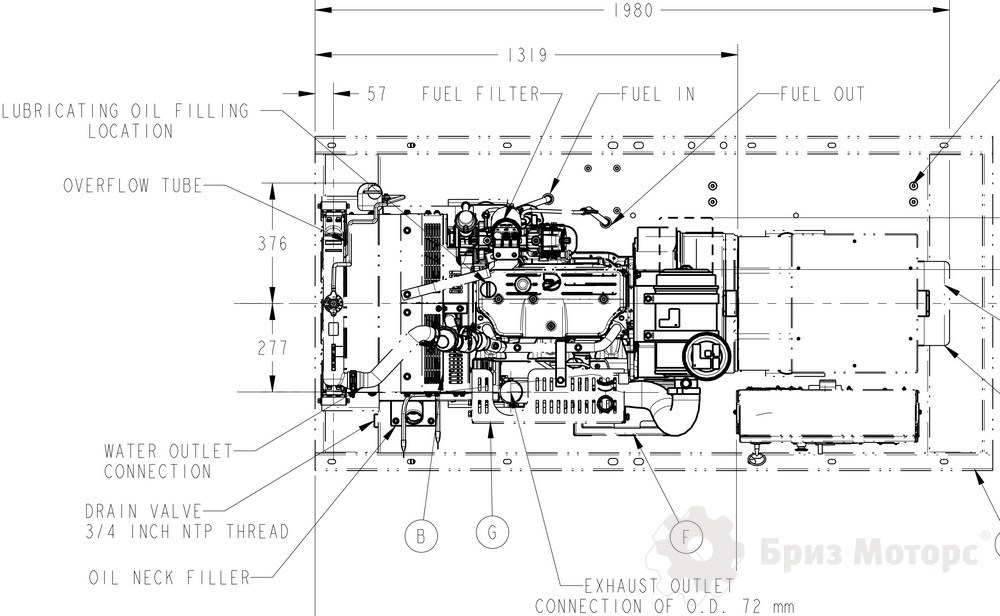 Cummins C55D5 (40 кВт)