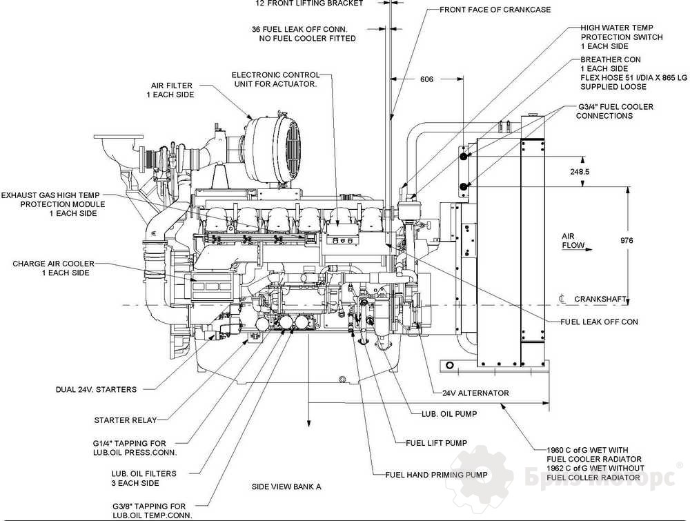 Perkins 4012-46TWG3A Бриз Моторс