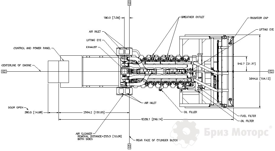 Caterpillar 3516B Бриз Моторс