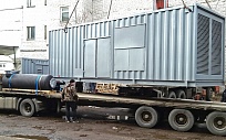 Дизель генератор Perkins мощностью 1500 кВА в контейнере для очистных сооружений Москвы