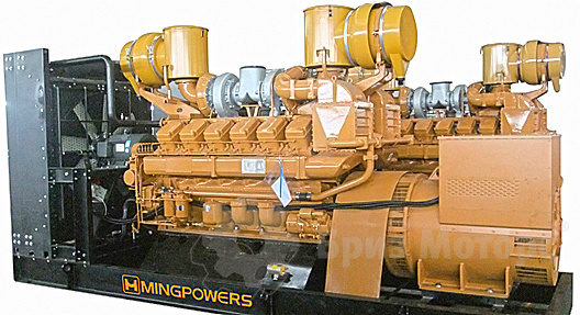MingPowers M-JC1500 (1 091 кВт) - дизельная электростанция на раме