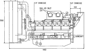 Двигатель Perkins 4016TAG1A, фото 1