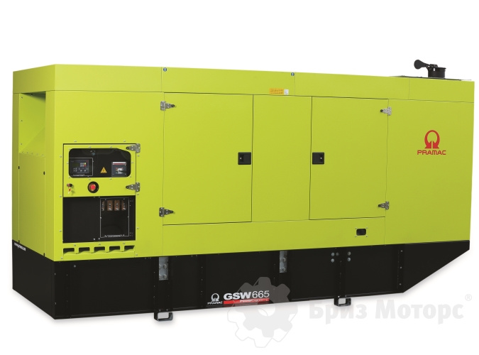 Pramac GSW665M (481 кВт) - дизельная электростанция в кожухе