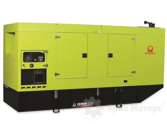 Pramac GSW580DO (425 кВт) - дизельная электростанция в кожухе