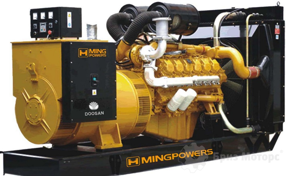 MingPowers M-D375 (273 кВт) - дизельная электростанция на раме