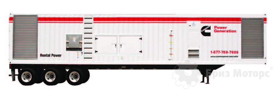 Cummins C1000D5E (758 кВт) - дизельная электростанция на шасси