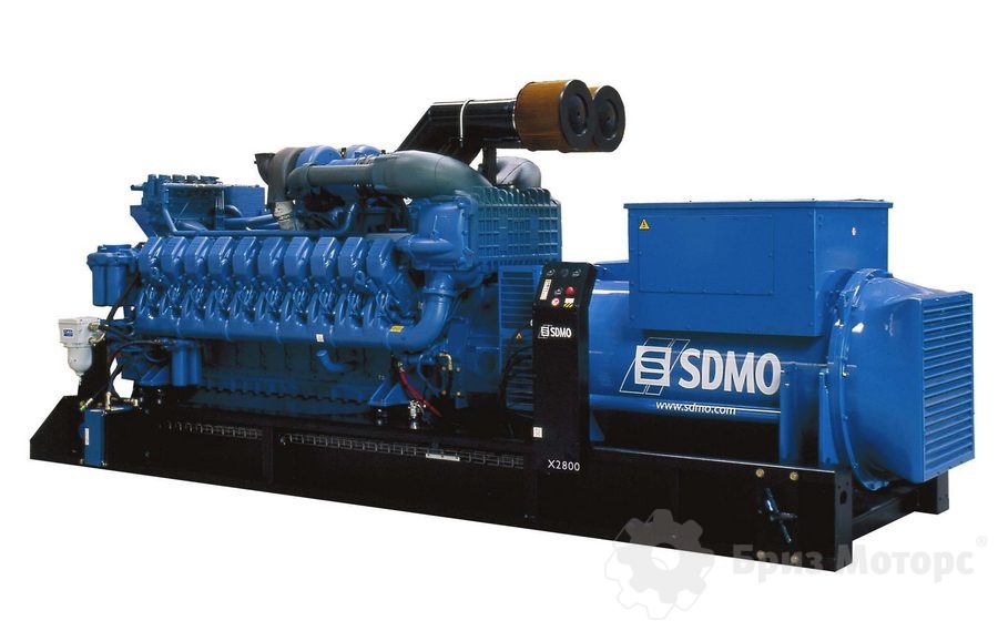 SDMO X3100 (2 255 кВт) - дизельная электростанция на раме