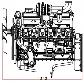 Двигатель Doosan DP086TA, фото 1
