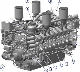 Двигатель MTU 16V4000G23, фото 1