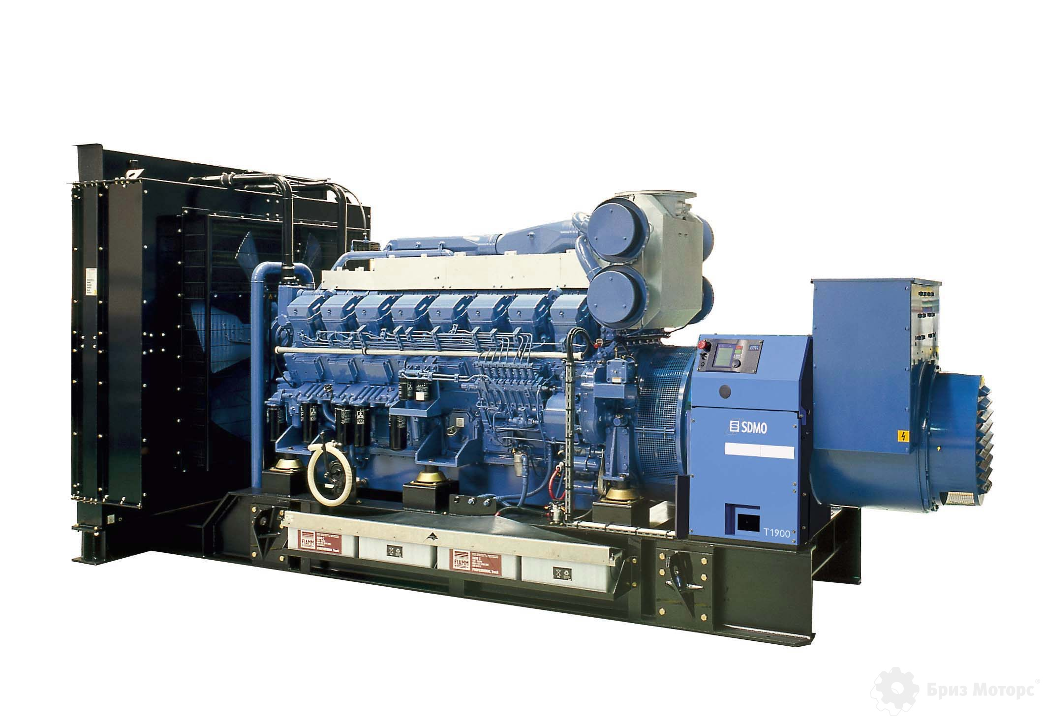 SDMO T1900 (1 382 кВт) - дизельная электростанция на раме