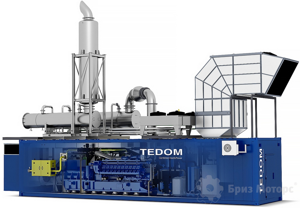 Tedom Quanto D2000 (2 000 кВт) - дизельная электростанция в контейнере
