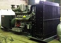 Дизель генератор Perkins мощностью 1500 кВА в контейнере для очистных сооружений Москвы