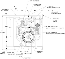 Двигатель Perkins 4006-23TAG2A, фото 3