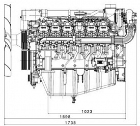 Двигатель Doosan DP222LC, фото 2