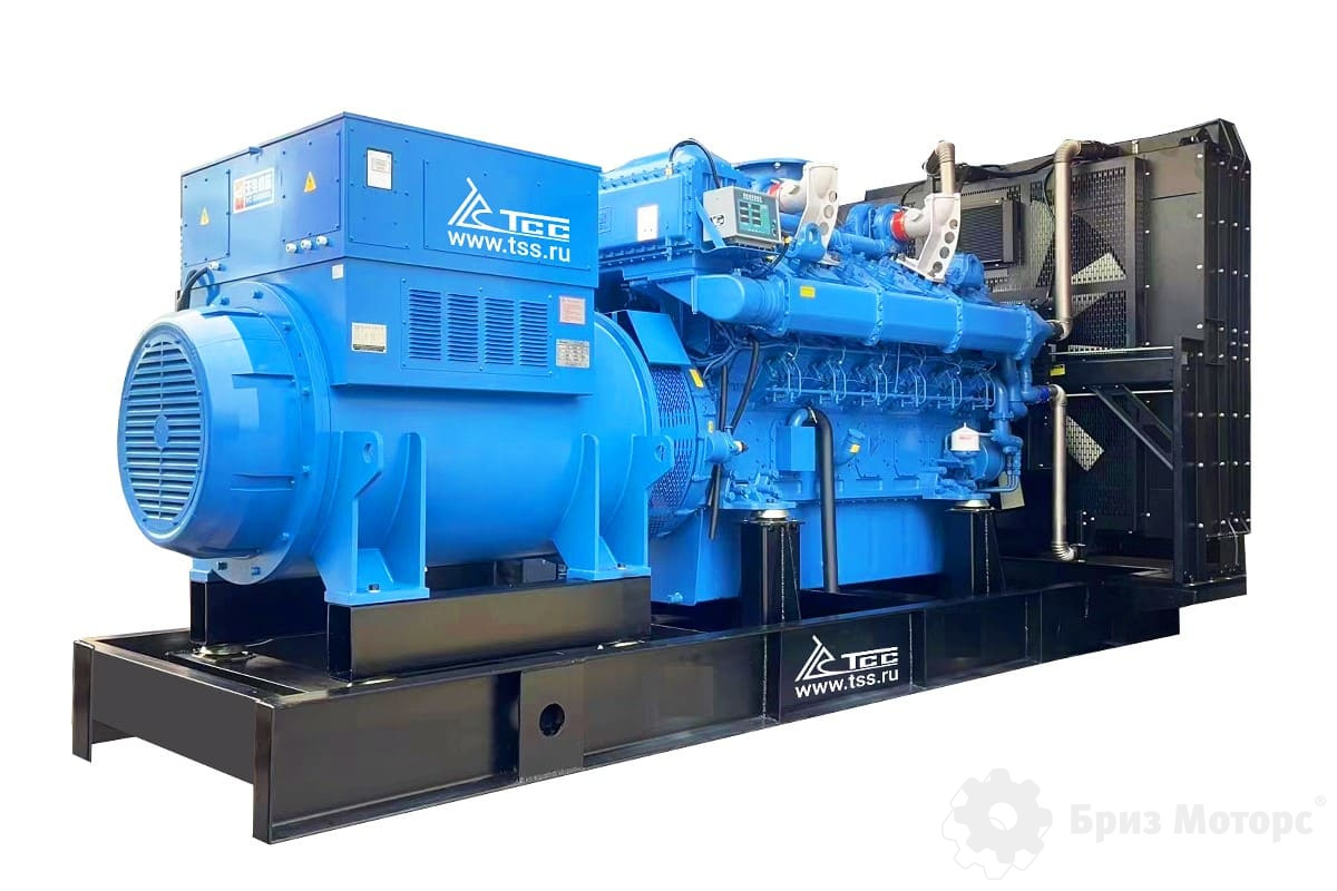 ТСС Дизельный генератор (ДГУ) ТСС АД-1100С-Т400-1РМ26, 1100 кВт (1,1 МВт) (1 100 кВт) - дизельная электростанция на раме