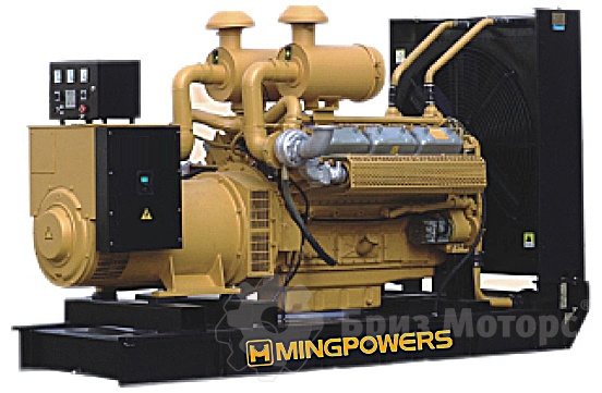MingPowers M-W450E (327 кВт) - дизельная электростанция на раме