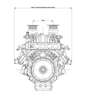 Двигатель Baudouin 12M33G10N0/5, фото 2