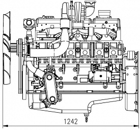 Двигатель Doosan P086TI, фото 1
