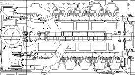 Двигатель Caterpillar 3512B HD, фото 1