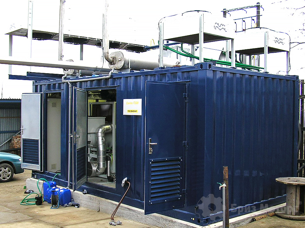 Tedom Cento T100 TNGG (104 кВт) - дизельная электростанция в контейнере