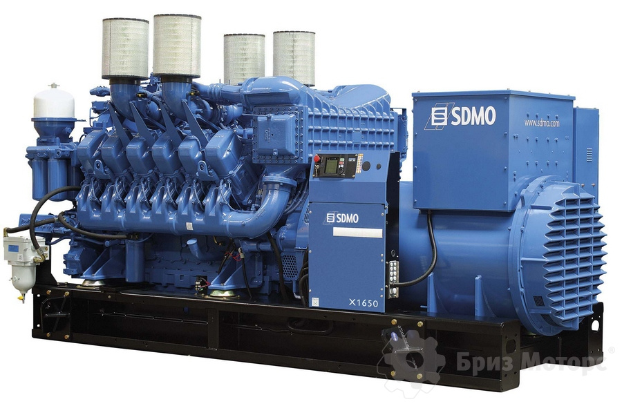 SDMO X1650C (1 200 кВт) - дизельная электростанция на раме