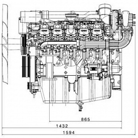 Двигатель Doosan DP180LB, фото 2