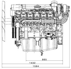 Двигатель Doosan DP180LA, фото 1