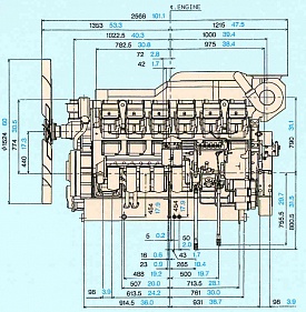 Двигатель Mitsubishi S12R-PTA, фото 2