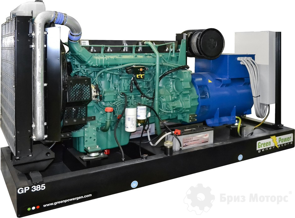 Green Power GP385A/V (280 кВт) - дизельная электростанция на раме