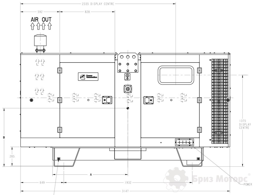 Cummins C110D5 (80 кВт)